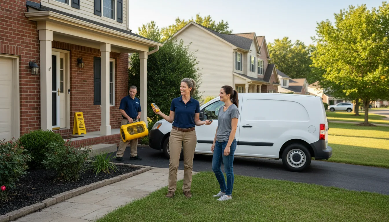 Residential water damage restoration in Lyman, NE
